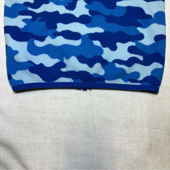 2/$20 The North Face Boys 18-24 Month Glacier Camo Zip Up Hoodie Blue Fleece - Picture 10 of 13